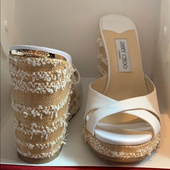 Jimmy choo almer wedge sandal - Picture 3 of 5